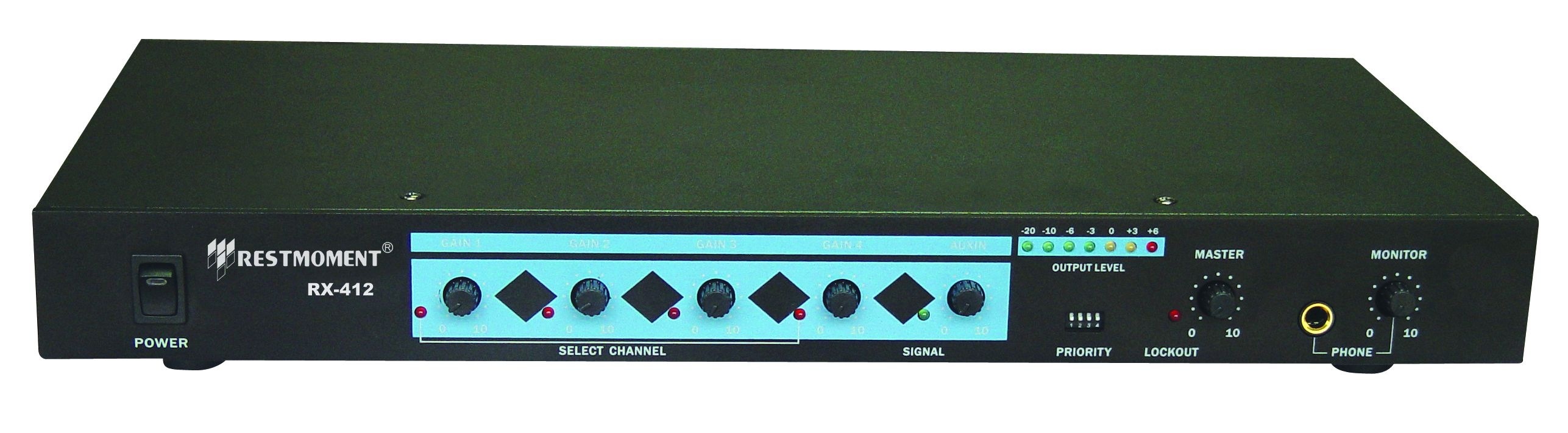 Автоматический четырех канальный звуковой микшер RX-412